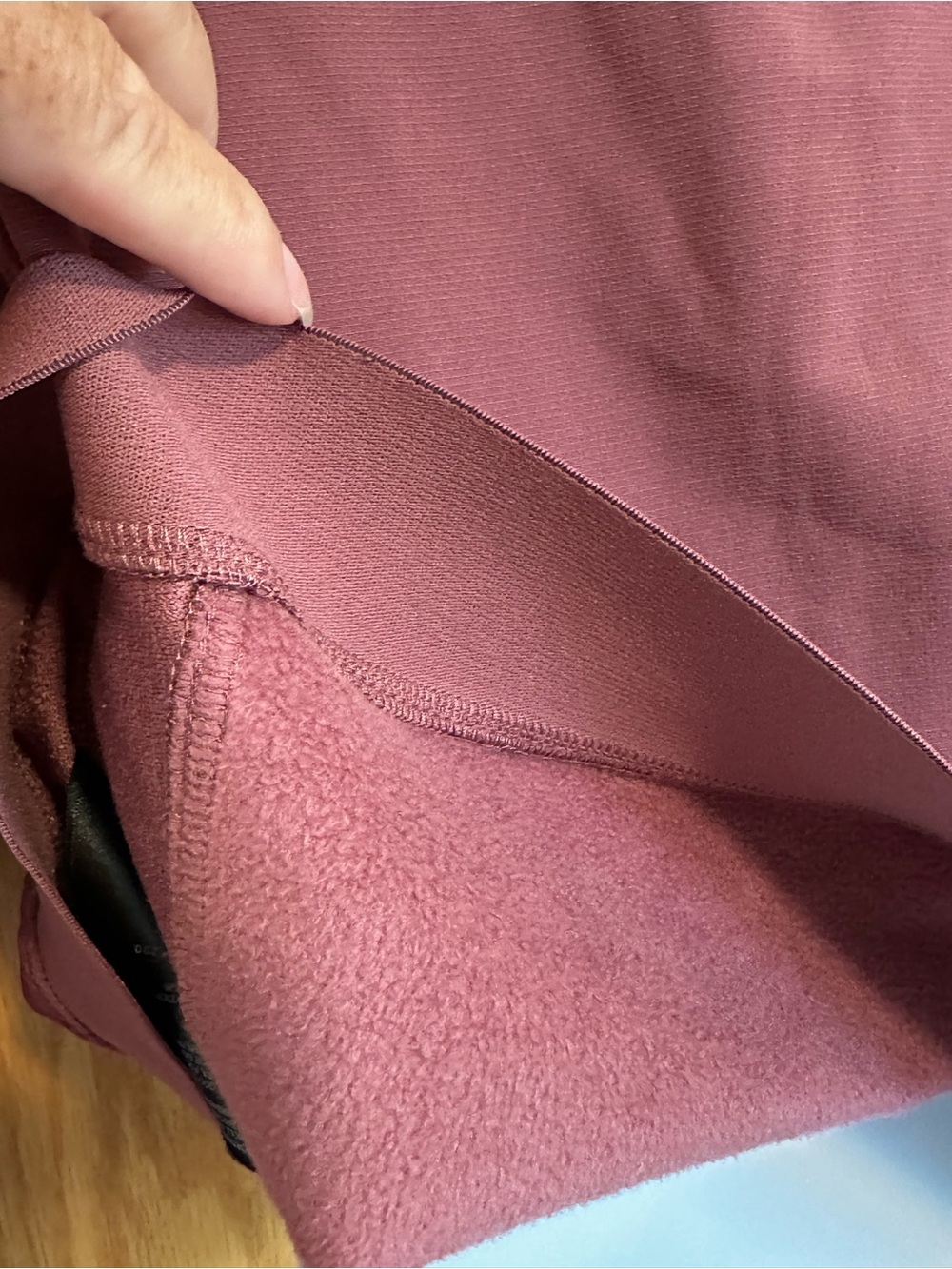 The North Face Tekware Fleece Crewneck Sweatshirt (Style NF0A7QHW) Cranberry - Picture 8 of 9